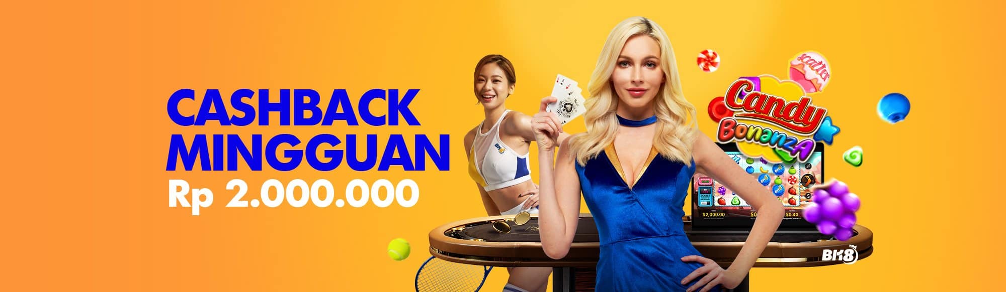 BK8 Bonus cashback 10% mingguan