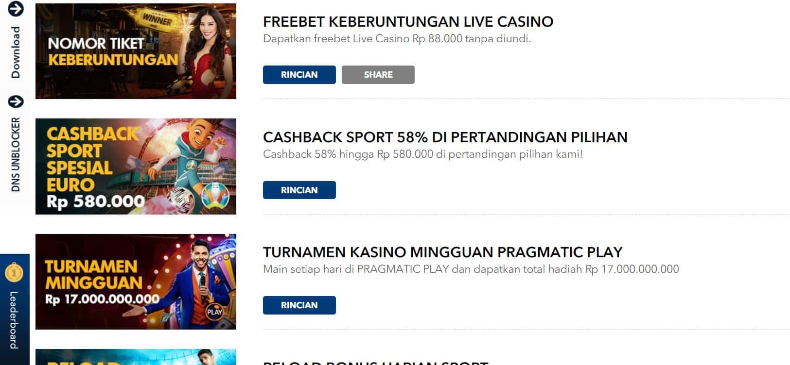 Bonus Freebet Keberuntungan Live Casino di BK8