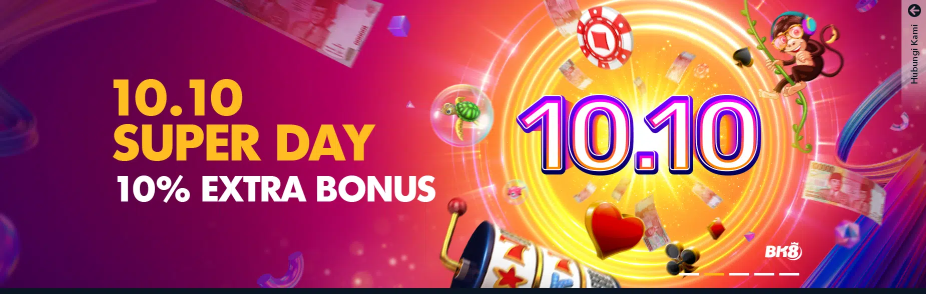 Promo 10.10 Super Day di BK8 dengan 10% Bonus Ekstra