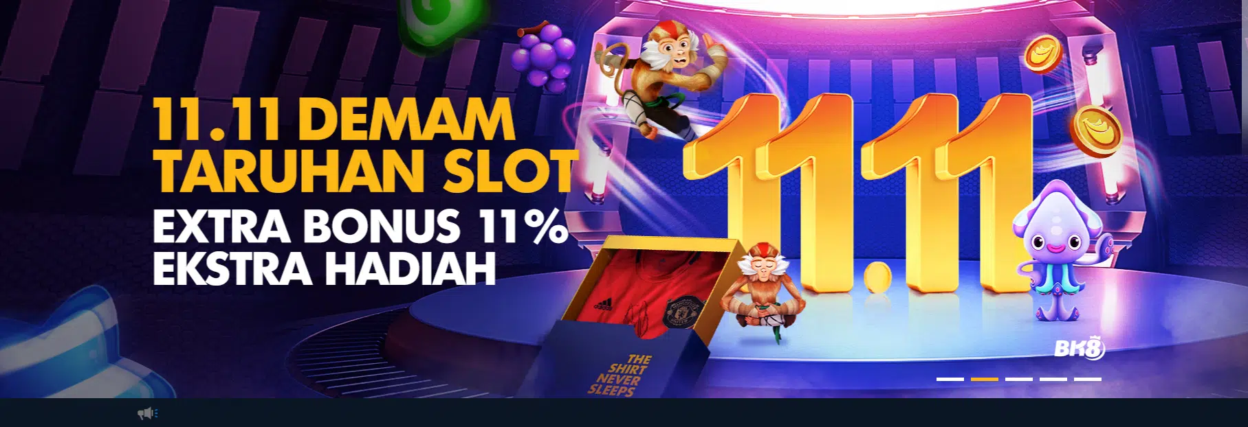 Bonus 11.11 Demam Taruhan Slot di BK8