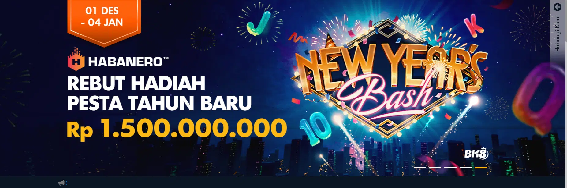 Pesta Tahun Baru di BK8 dengan Bonus Habanero Up!