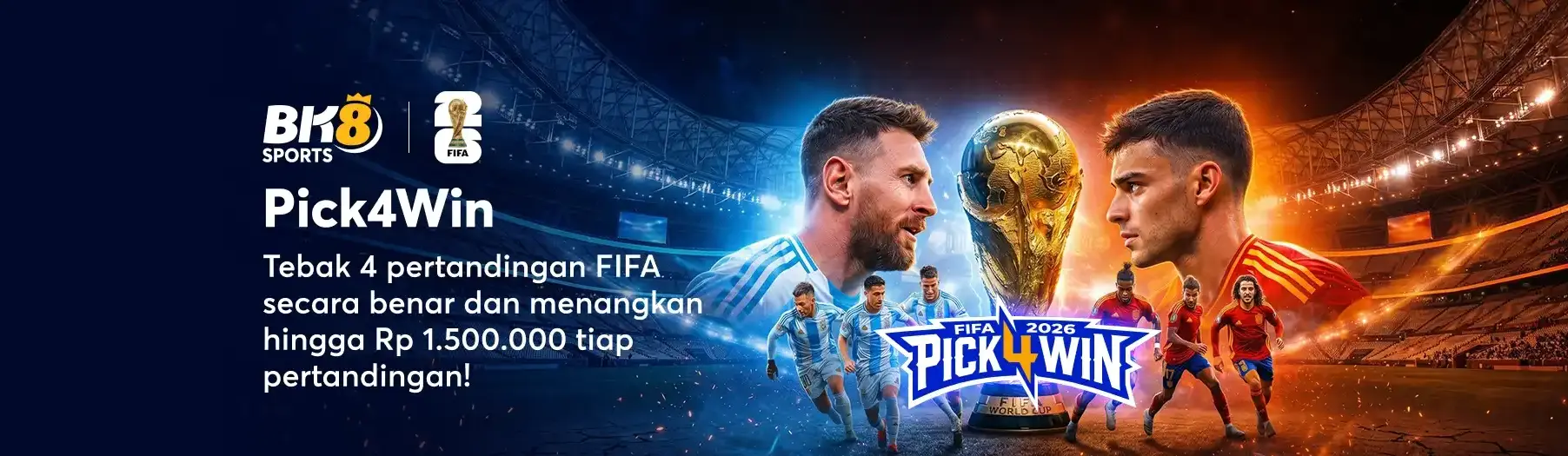Pick4Win Tebak Skor Piala Dunia BK8