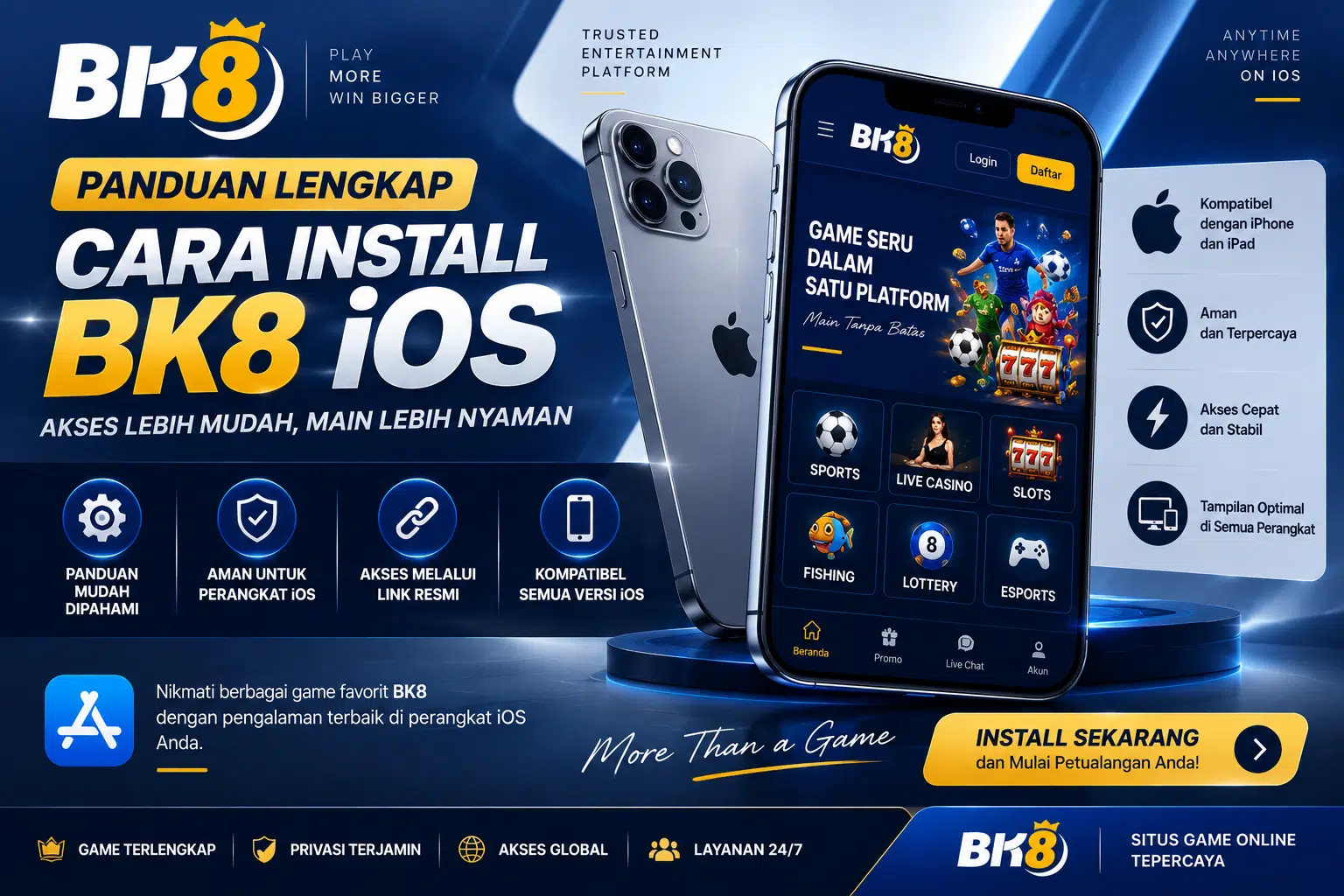 Cara Install BK8 iOS: Panduan Keamanan dan Kompatibilitas Perangkat